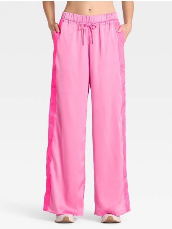 JoyLab Pants - NWT JoyLab Women's Low-Rise Satin Tear Away Track Pants